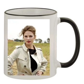 Hayley Atwell 11oz Colored Rim & Handle Mug