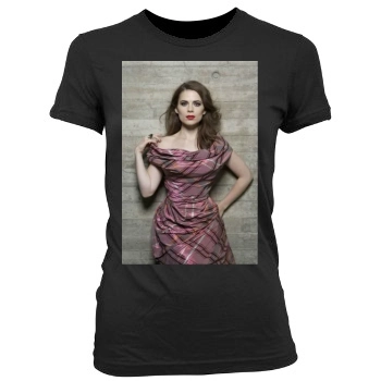 Hayley Atwell Women's Junior Cut Crewneck T-Shirt