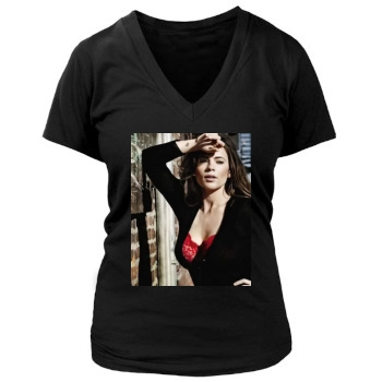 Hayley Atwell Women's Deep V-Neck TShirt