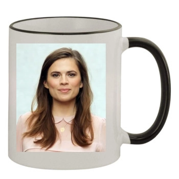 Hayley Atwell 11oz Colored Rim & Handle Mug