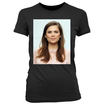 Hayley Atwell Women's Junior Cut Crewneck T-Shirt