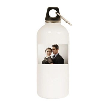 Hayley Atwell White Water Bottle With Carabiner