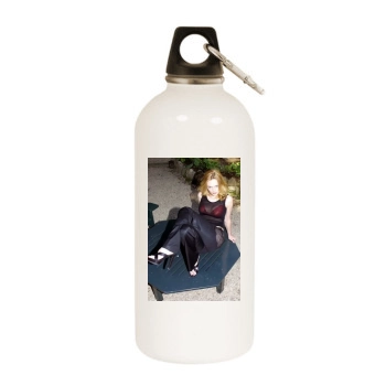 Heather Graham White Water Bottle With Carabiner