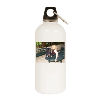 Heather Graham White Water Bottle With Carabiner