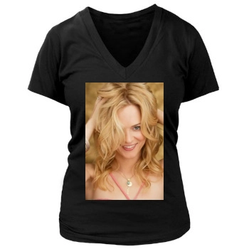 Heather Graham Women's Deep V-Neck TShirt