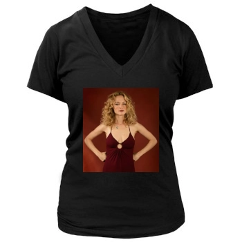 Heather Graham Women's Deep V-Neck TShirt