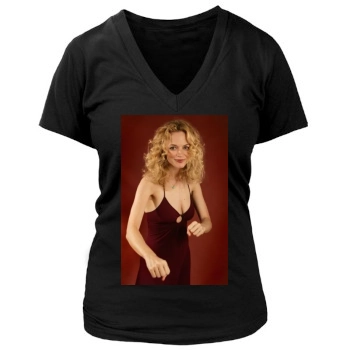 Heather Graham Women's Deep V-Neck TShirt