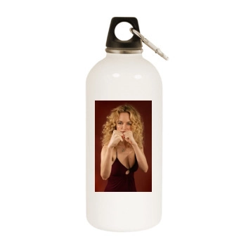 Heather Graham White Water Bottle With Carabiner