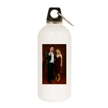 Heather Graham White Water Bottle With Carabiner