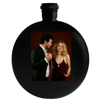 Heather Graham Round Flask