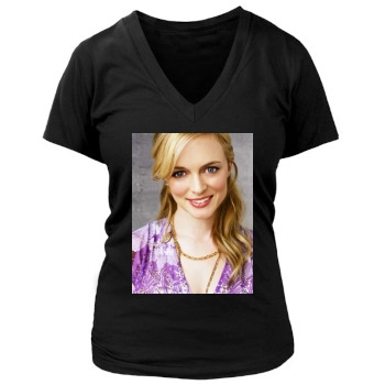 Heather Graham Women's Deep V-Neck TShirt