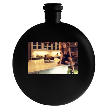 Heather Graham Round Flask