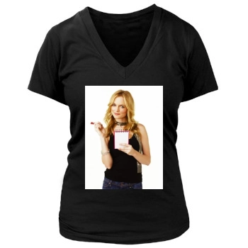 Heather Graham Women's Deep V-Neck TShirt