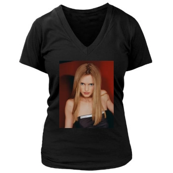 Heather Graham Women's Deep V-Neck TShirt