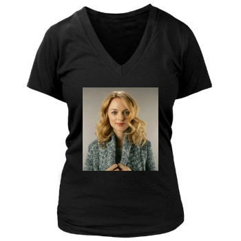 Heather Graham Women's Deep V-Neck TShirt