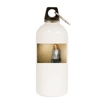 Heather Graham White Water Bottle With Carabiner