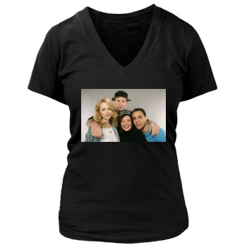 Heather Graham Women's Deep V-Neck TShirt