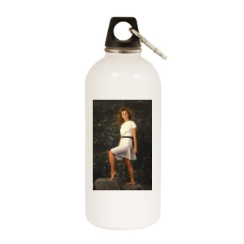 Heather Graham White Water Bottle With Carabiner