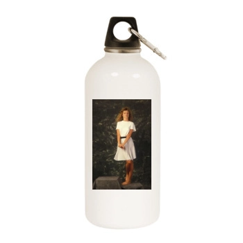 Heather Graham White Water Bottle With Carabiner