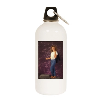 Heather Graham White Water Bottle With Carabiner