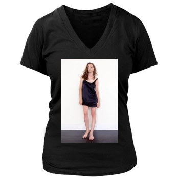 Heather Graham Women's Deep V-Neck TShirt