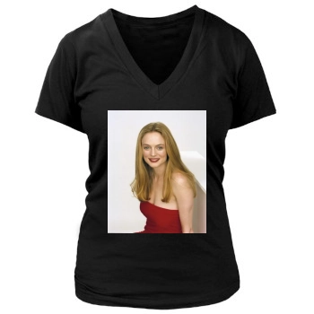 Heather Graham Women's Deep V-Neck TShirt