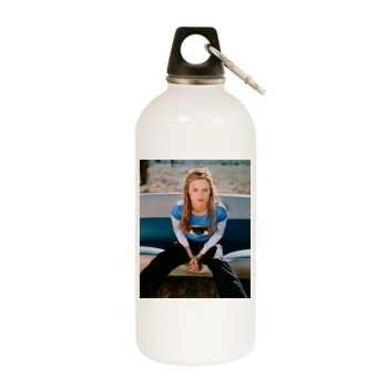 Heather Graham White Water Bottle With Carabiner