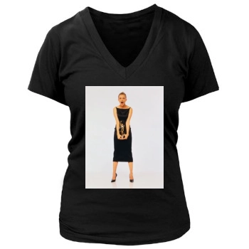 Heather Graham Women's Deep V-Neck TShirt