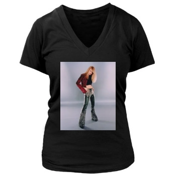 Heather Graham Women's Deep V-Neck TShirt