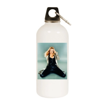 Heather Graham White Water Bottle With Carabiner