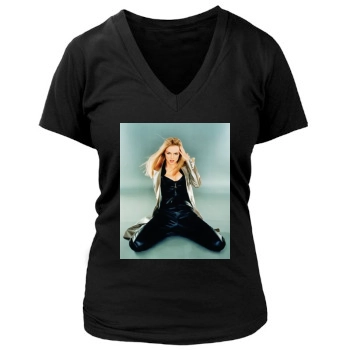 Heather Graham Women's Deep V-Neck TShirt