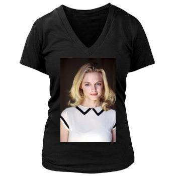 Heather Graham Women's Deep V-Neck TShirt