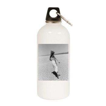 Heather Graham White Water Bottle With Carabiner