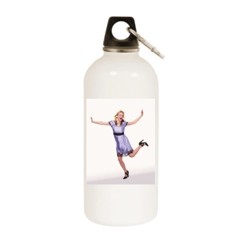 Heather Graham White Water Bottle With Carabiner