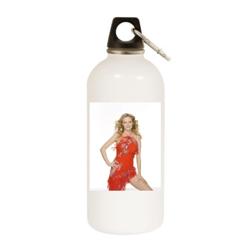 Heather Graham White Water Bottle With Carabiner