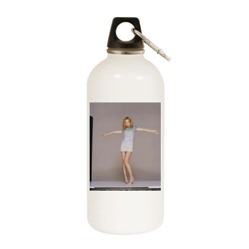 Heather Graham White Water Bottle With Carabiner