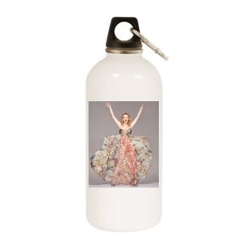 Heather Graham White Water Bottle With Carabiner