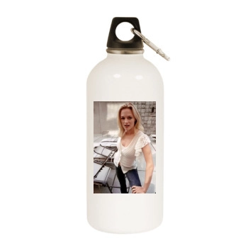 Heather Graham White Water Bottle With Carabiner