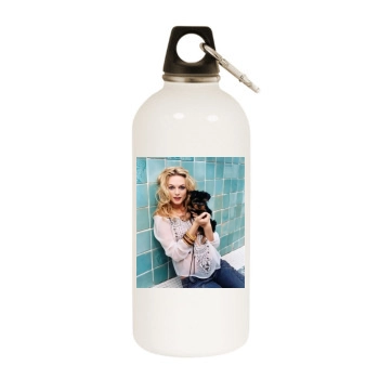 Heather Graham White Water Bottle With Carabiner