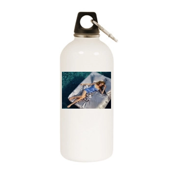 Heather Graham White Water Bottle With Carabiner