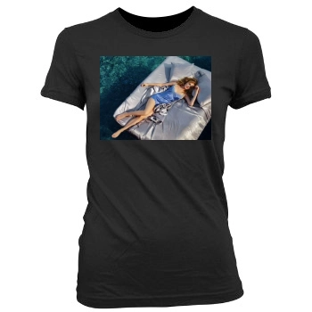 Heather Graham Women's Junior Cut Crewneck T-Shirt