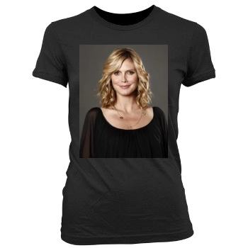 Heidi Klum Women's Junior Cut Crewneck T-Shirt