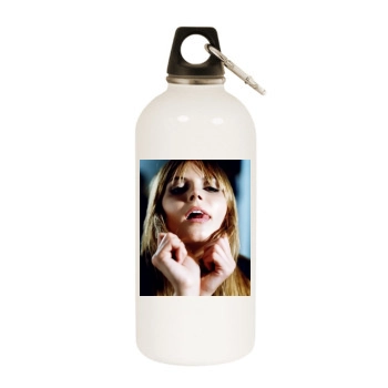 Heidi Klum White Water Bottle With Carabiner