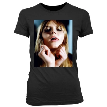 Heidi Klum Women's Junior Cut Crewneck T-Shirt