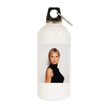 Heidi Klum White Water Bottle With Carabiner