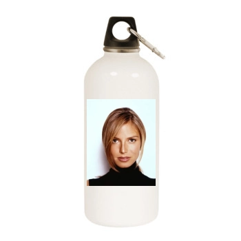 Heidi Klum White Water Bottle With Carabiner