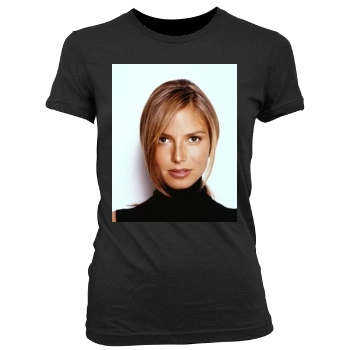 Heidi Klum Women's Junior Cut Crewneck T-Shirt