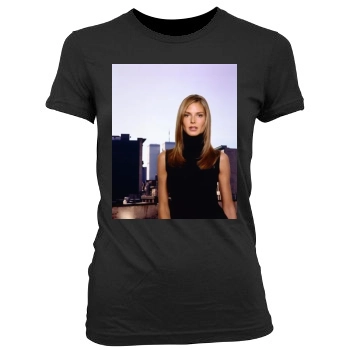 Heidi Klum Women's Junior Cut Crewneck T-Shirt