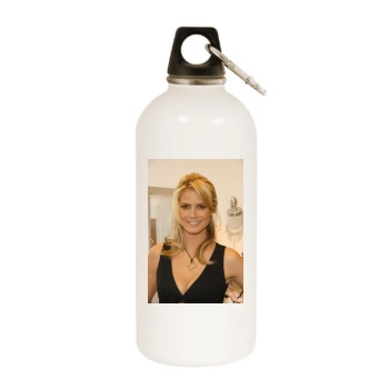 Heidi Klum White Water Bottle With Carabiner