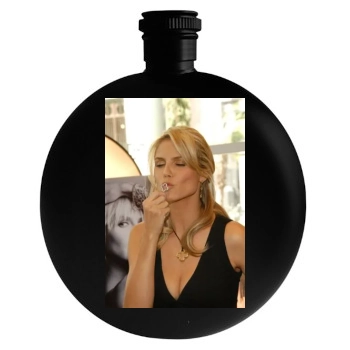 Heidi Klum Round Flask